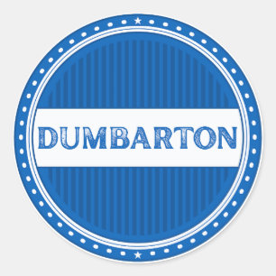 Dumbarton City Pride Emblem – Schottische Identitä Runder Aufkleber