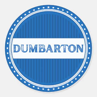 Dumbarton City Pride Emblem – Schottische Identitä Runder Aufkleber