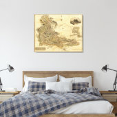 Dumbartonshire Leinwanddruck (Insitu (Schlafzimmer))