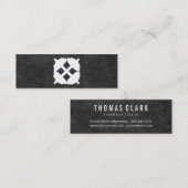 Dumbbell Cross | Personal Trainer (Tonschiefer) Mini Visitenkarte (Vorne/Hinten)