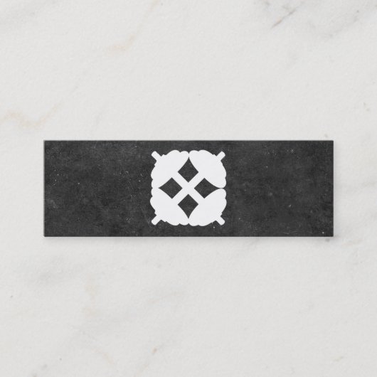 Dumbbell Cross | Personal Trainer (Tonschiefer) Mini Visitenkarte (Vorderseite)