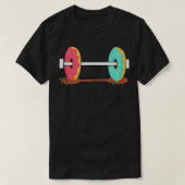 Dumbbell Donut Weights for Gym & Doughnuts Lover T-Shirt (Design vorne)