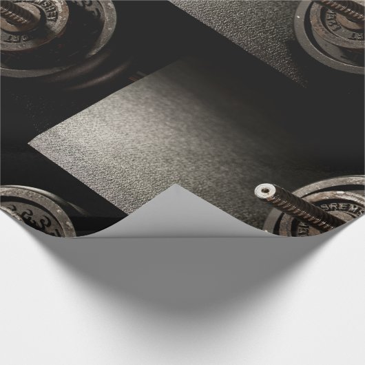 Dumbbell Geschenkpapier (Ecke)