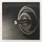 Dumbbell Glasuntersetzer (Vorderseite)