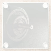Dumbbell Glasuntersetzer (Rückseite)