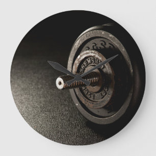 Dumbbell Große Wanduhr
