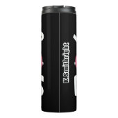 Dumbbell ich mache es für Donuts Thermosbecher (Rückseite)