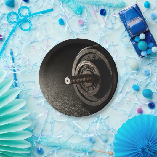 Dumbbell Pappteller (Party)