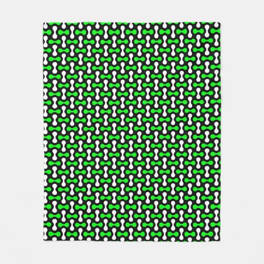 dumbbell  pattern 2 in 1 repeat blancky fleecedecke (Vorderseite)