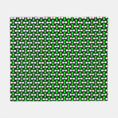 dumbbell  pattern 2 in 1 repeat blancky fleecedecke (Vorderseite (Horizontal))