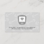 Dumbbell Pattern | Herzfrequenzmonitor Visitenkarte (Rückseite)