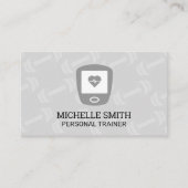 Dumbbell Pattern | Herzfrequenzmonitor Visitenkarte (Vorderseite)