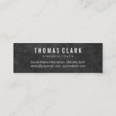 Dumbbell | Personal Trainer (Tonschiefer) Mini Visitenkarte (Rückseite)