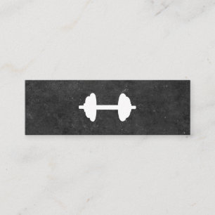 Dumbbell   Personal Trainer (Tonschiefer) Mini Visitenkarte