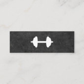 Dumbbell | Personal Trainer (Tonschiefer) Mini Visitenkarte (Vorderseite)