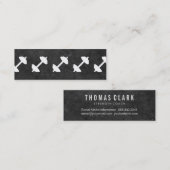 Dumbbell | Personal Trainer (Tonschiefer) Mini Visitenkarte (Vorne/Hinten)