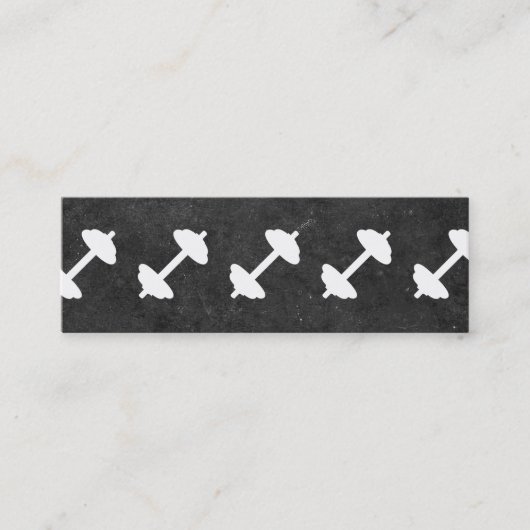 Dumbbell | Personal Trainer (Tonschiefer) Mini Visitenkarte (Vorderseite)