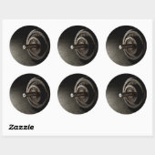 Dumbbell Runder Aufkleber (Blatt)