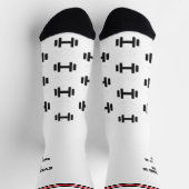Dumbbells Motivation Sport Socken (Oben)