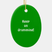 Dumbek Doumbek Darbuka Trommel-Grün-Verzierung Keramikornament (Hinten)