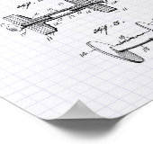 Dumbell 1928 Patentkunst - Pflaster Poster (Ecke)