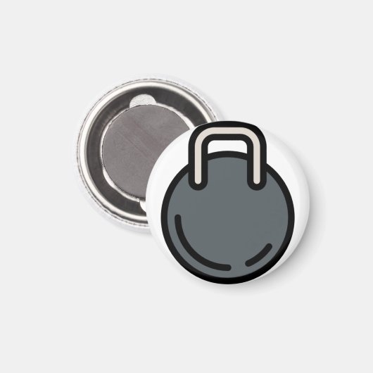 Dumbell 1 magnet (Vorderseite/Rückseite)