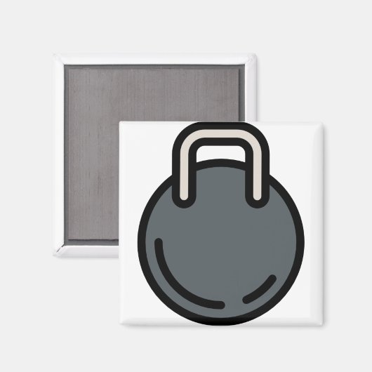 Dumbell 1 magnet (Vorderseite/Rückseite)
