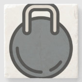 Dumbell 1 steinuntersetzer (Vorderseite)