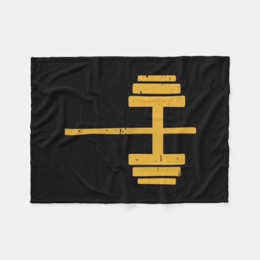 Dumbell Cross Barbell Jesus Funny Christlich Works Fleecedecke (Vorderseite (Horizontal))