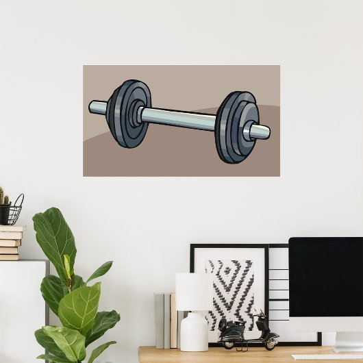 Dumbell Gewicht Fitness Poster