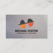 Dumbell-Gewicht-Logo | Gesundheitliche Fitness Terminkarte (Vorderseite)