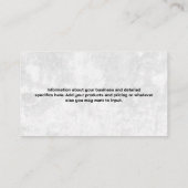 Dumbell-Gewicht-Logo | QR Visitenkarte (Rückseite)