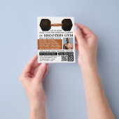 Dumbell Gewicht, Personal Trainer, Gymnastikwerbun Flyer (Gruppe)