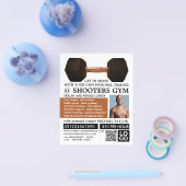 Dumbell Gewicht, Personal Trainer, Gymnastikwerbun Flyer (Einzeln)