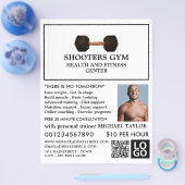 Dumbell Gewicht, Personal Trainer, Gymnastikwerbun Flyer (Einzeln)