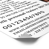 Dumbell Gewicht, Personal Trainer, Gymnastikwerbun Poster (Ecke)