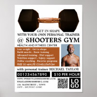 Dumbell Gewicht, Personal Trainer, Gymnastikwerbun