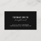 Dumbell Icon | FITNESS | Personal Trainer Visitenkarte (Rückseite)