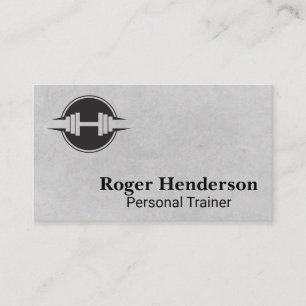 Dumbell-Logo   Fitness Gym Visitenkarte