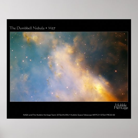 Dumbell Nebula M27 Hubble Teleskop Poster (Vorne)
