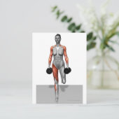 Dumbell Single Leg Deadlift 4 Postkarte (Stehend Vorderseite)