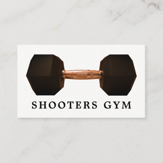 Dumbell Weight, Personal Trainer, Fitnesslehrer Visitenkarte (Vorderseite)