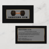 Dumbell Weight, Personal Trainer, Fitnesslehrer Visitenkarte (Vorne/Hinten)