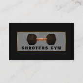 Dumbell Weight, Personal Trainer, Fitnesslehrer Visitenkarte (Vorderseite)