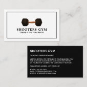 Dumbell Weight, Personal Trainer, Fitnesslehrer Visitenkarte (Vorne/Hinten)