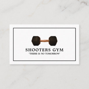 Dumbell Weight, Personal Trainer, Fitnesslehrer Visitenkarte