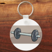 Dumbell Weight Schlüsselanhänger (Vorderseite)
