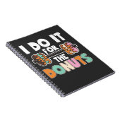 Dumbell Weightlift Donut Dessert Gym Workout Notizblock (Rechte Seite)