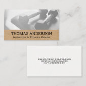 Dumbell Weights | Fitness Gesundheit Visitenkarte (Vorne/Hinten)