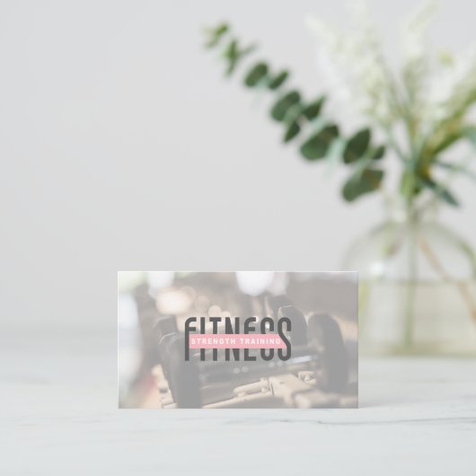 Dumbell Weights Terminkarte (Stehend Vorderseite)